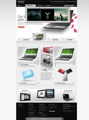 探索索尼網站設計 簡約、品牌與用戶體驗的完美融合
